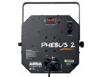 Algam Lighting PHEBUS 2 Projetor laser LED 3 em 1 combinado - derby, strobe e laser Algam Lighting PHEBUS 2 Projetor laser LED 3 em 1 combinado - derby, strobe e laser